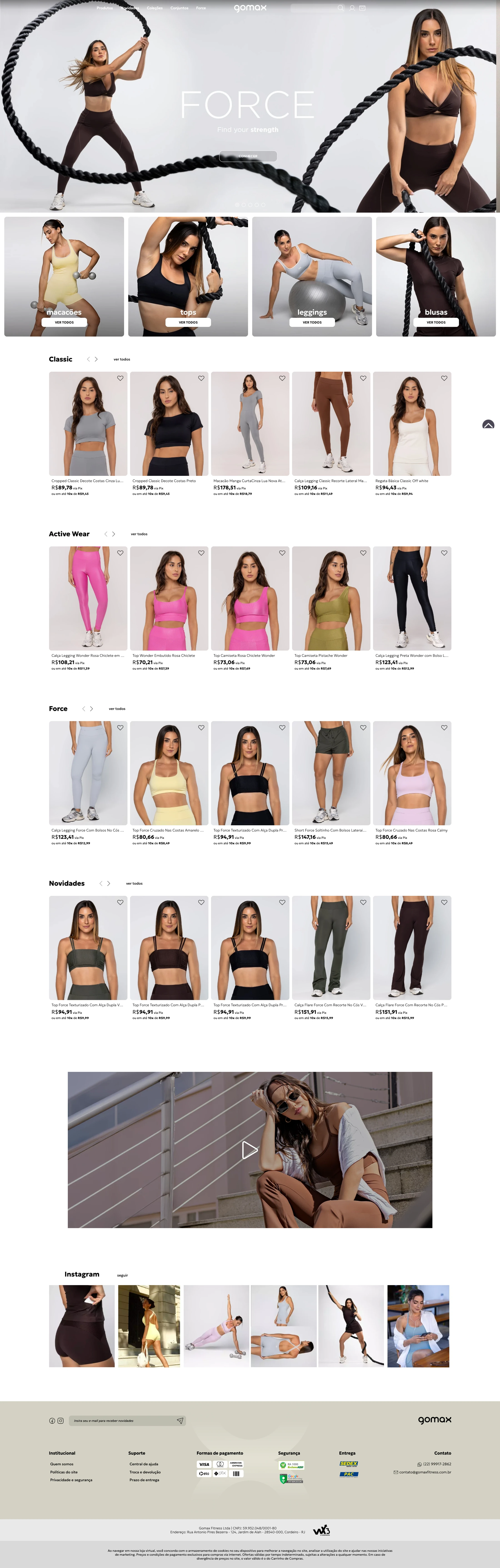 GoMax Fitness — desktop