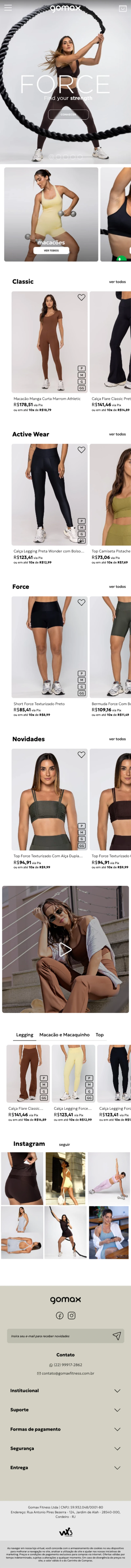 GoMax Fitness — mobile