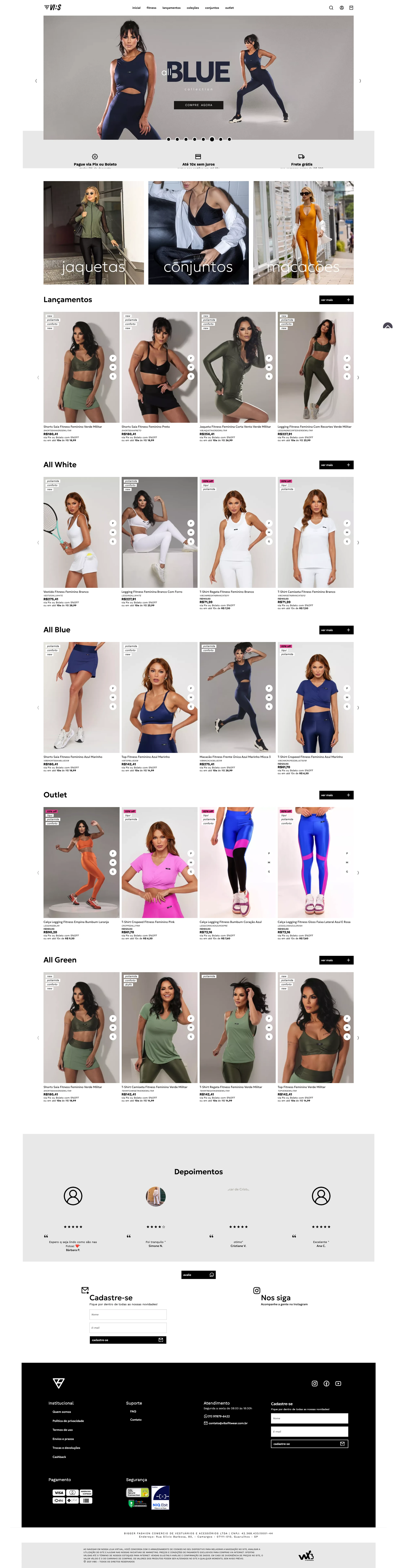 Vibs Fitwear — desktop